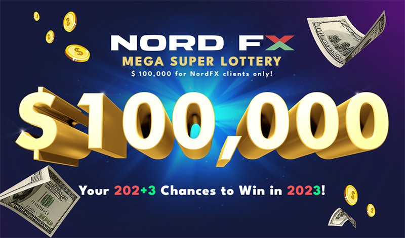 Lotre Mega Super: NordFX akan Memberikan $100.000 lagi kepada para Trader untuk tahun 20231